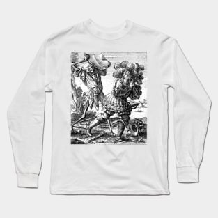 The Count, the Dance of Death - Hans Holbein Long Sleeve T-Shirt